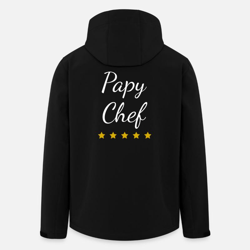 Grandpa Chef Stars - Men’s Recycled Softshell Jacket by Stanley/Stella - black