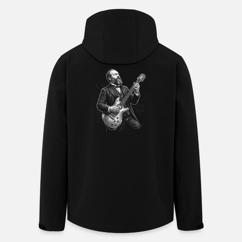 James A Gitarre spielen - Recycelte Männer Softshell-Jacke von Stanley/Stella - Schwarz