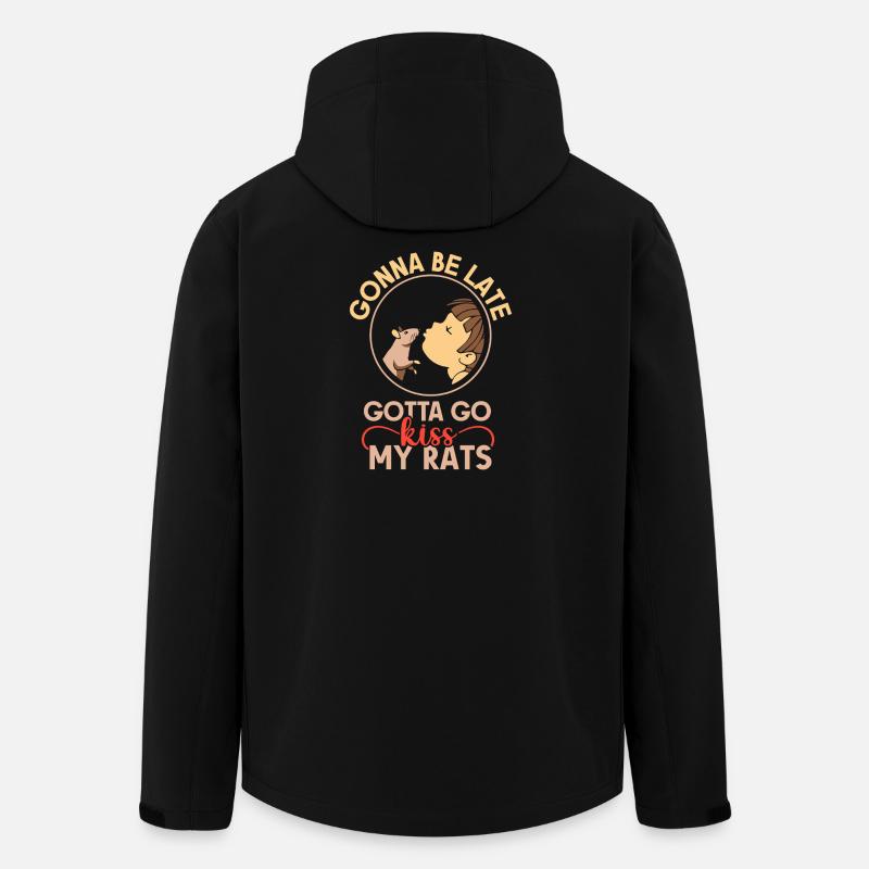 Ratte Hausratte Rattenbesitzer Rattenliebhaber - Recycelte Männer Softshell-Jacke von Stanley/Stella - Schwarz
