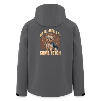 Yorkshire Terrier Yorkie Dog Breed - Recycelte Männer Softshell-Jacke von Stanley/Stella - Schwarz - Hinten - AI Model Male 185 light (185cm)