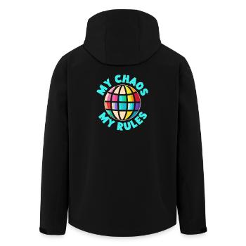 Pré-maternelle Mon chaos Mes règles Maternelle - Veste softshell homme en polyester recyclé Stanley/Stella - noir - Dos - AI Model Male 185 light (185cm)