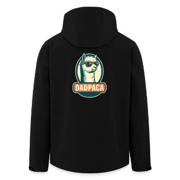 Dadpaca No Probllama - Recycelte Männer Softshell-Jacke von Stanley/Stella - Schwarz - Hinten - AI Model Male 185 light (185cm)