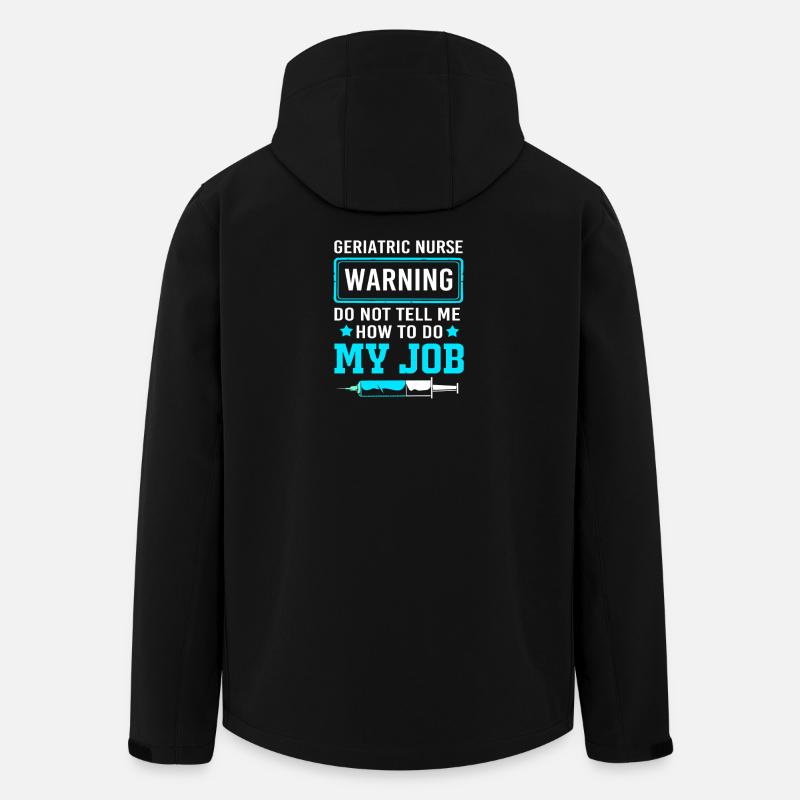 Nursing Home Geriatric Nurse Nurse - Men’s Recycled Softshell Jacket by Stanley/Stella - black