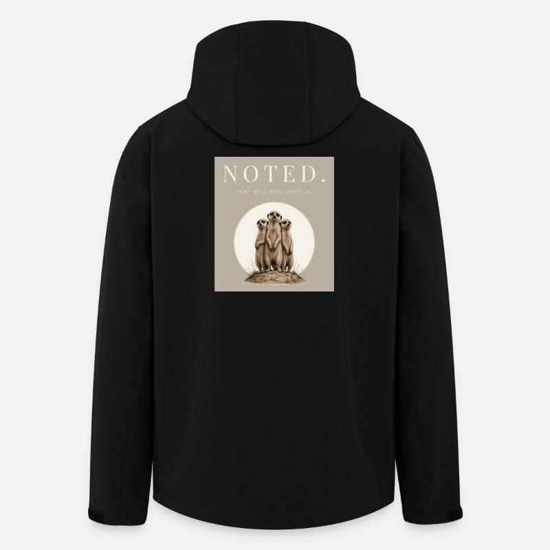 Trio de suricates renommé - Veste softshell homme en polyester recyclé Stanley/Stella - noir