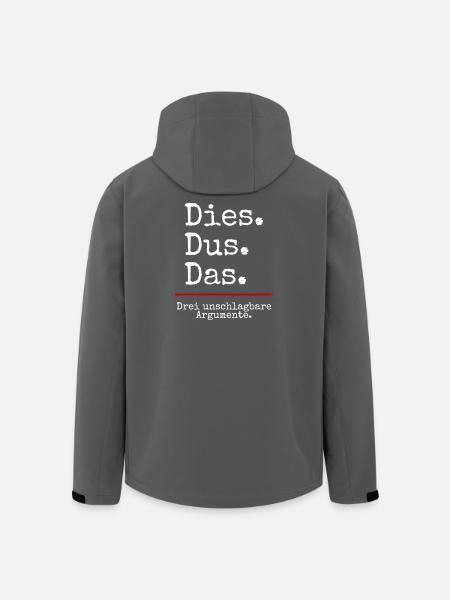 Dies Dus Das Argumente (black) - Recycelte Männer Softshell-Jacke von Stanley/Stella - Schwarz