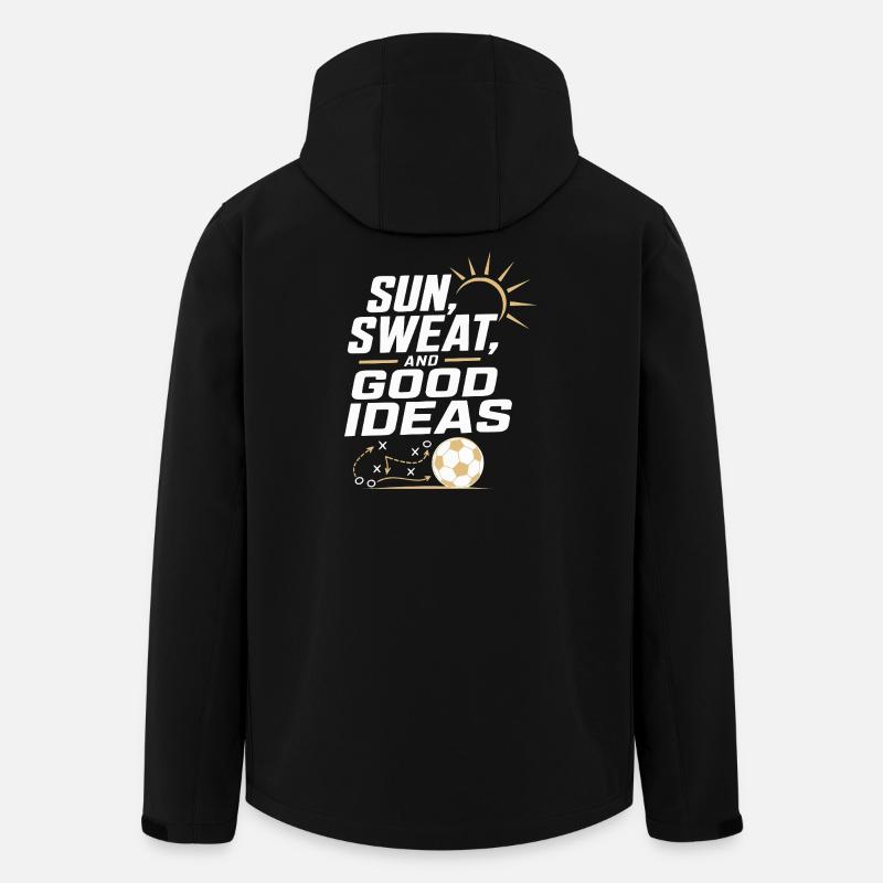 Sun, sweat and good ideas - Men’s Recycled Softshell Jacket by Stanley/Stella - black
