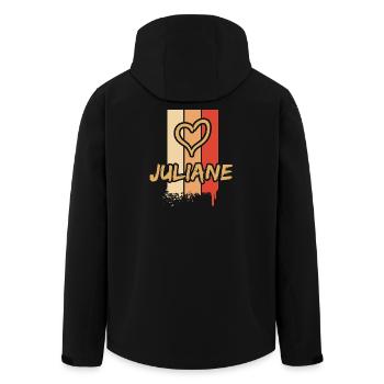 Geschenkidee Juliane - Recycelte Männer Softshell-Jacke von Stanley/Stella - Schwarz - Hinten - AI Model Male 185 light (185cm)