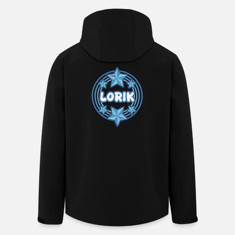 Prénom Lorik - Veste softshell homme en polyester recyclé Stanley/Stella - noir
