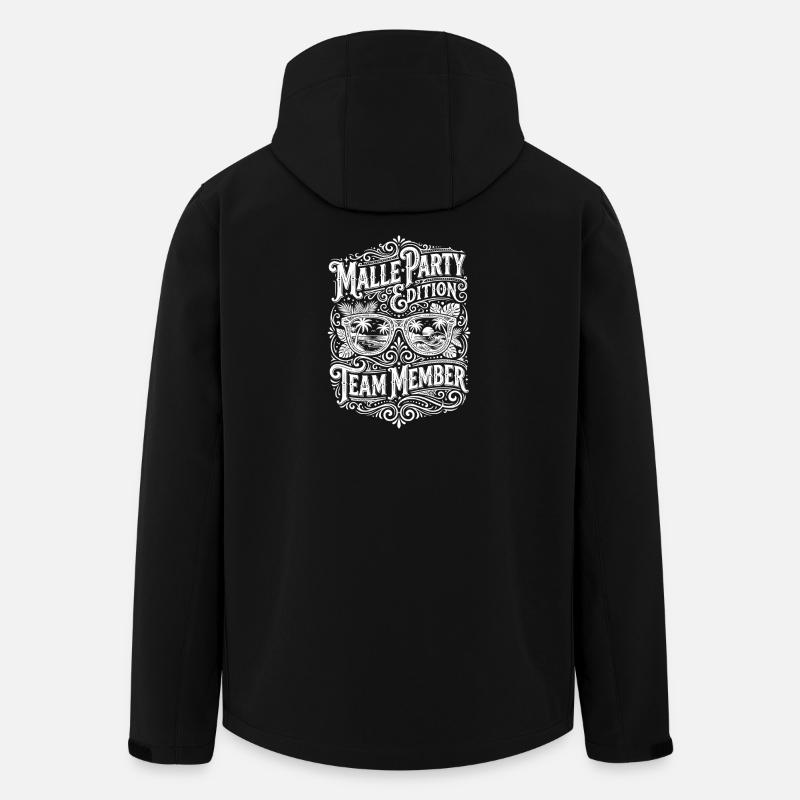 Malle Party Edition - Recycelte Männer Softshell-Jacke von Stanley/Stella - Schwarz