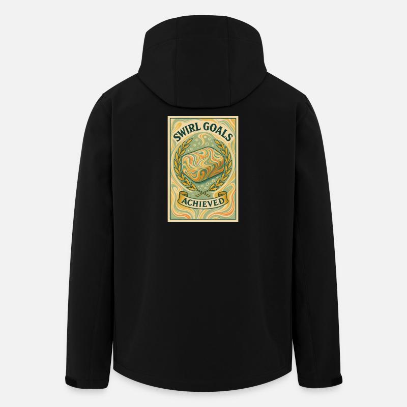 Swirl-Ziele erreicht | Soapmaking - Recycelte Männer Softshell-Jacke von Stanley/Stella - Schwarz