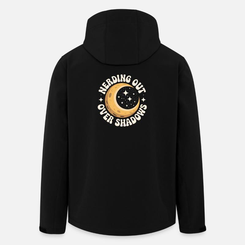 Schatten-Nerd | Sonnenfinsternis - Recycelte Männer Softshell-Jacke von Stanley/Stella - Schwarz