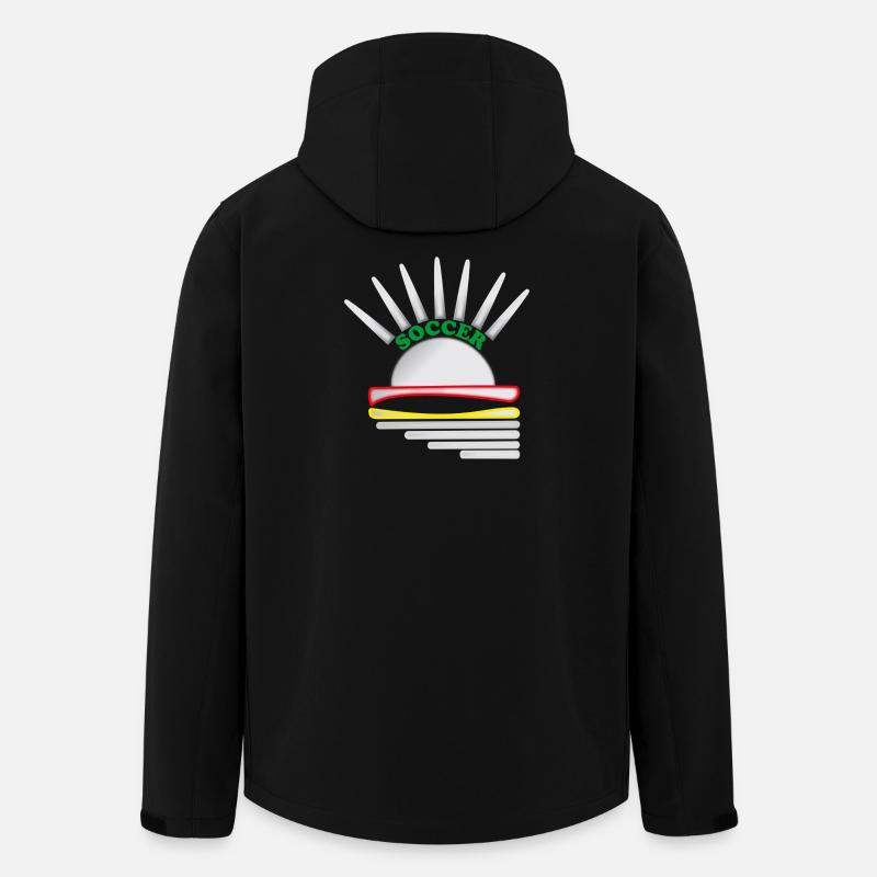 Soccer Logo - Men’s Recycled Softshell Jacket by Stanley/Stella - black