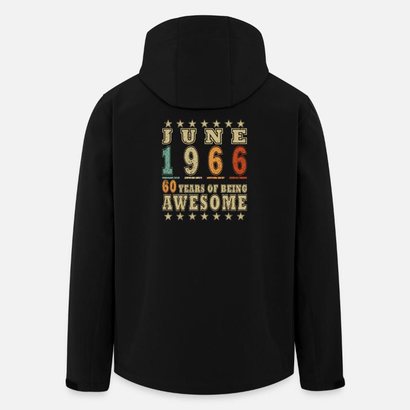 60th birthday June 1966 - Men’s Recycled Softshell Jacket by Stanley/Stella - black