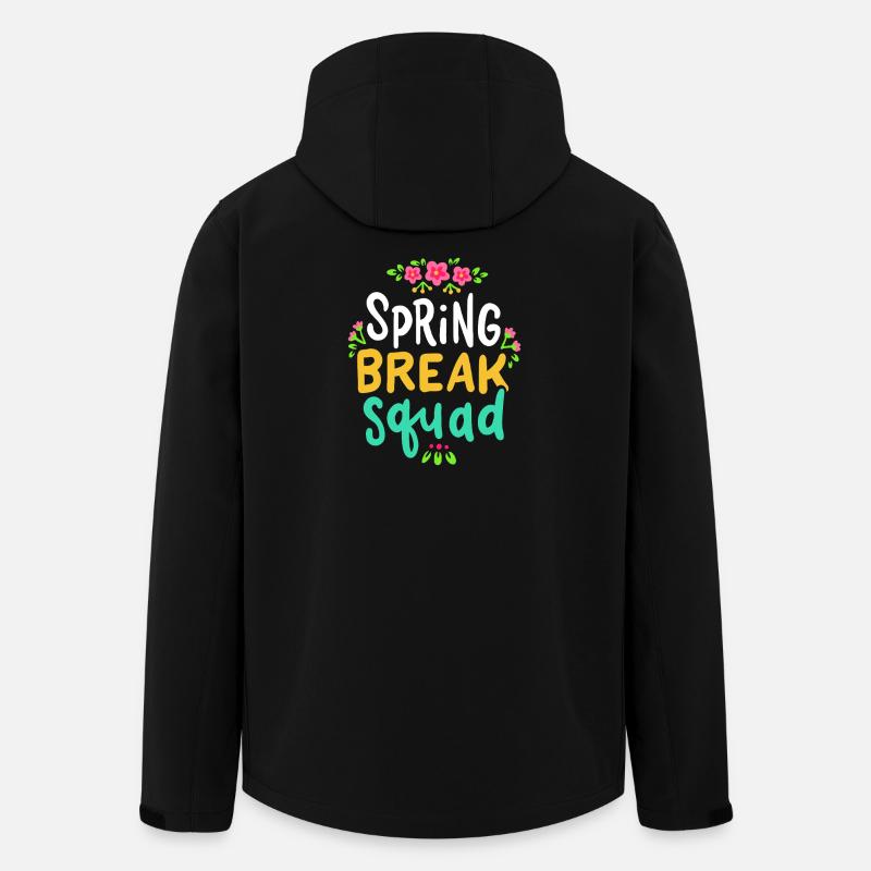 Équipe Spring Break Floral - Veste softshell homme en polyester recyclé Stanley/Stella - noir