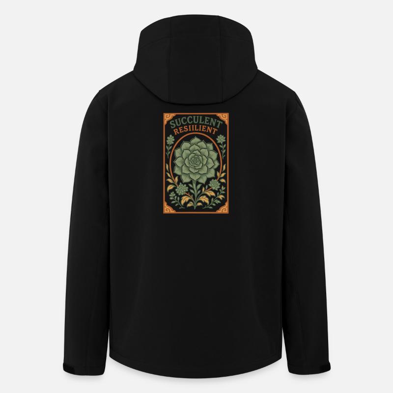 Resilient Succulent | Plants - Men’s Recycled Softshell Jacket by Stanley/Stella - black