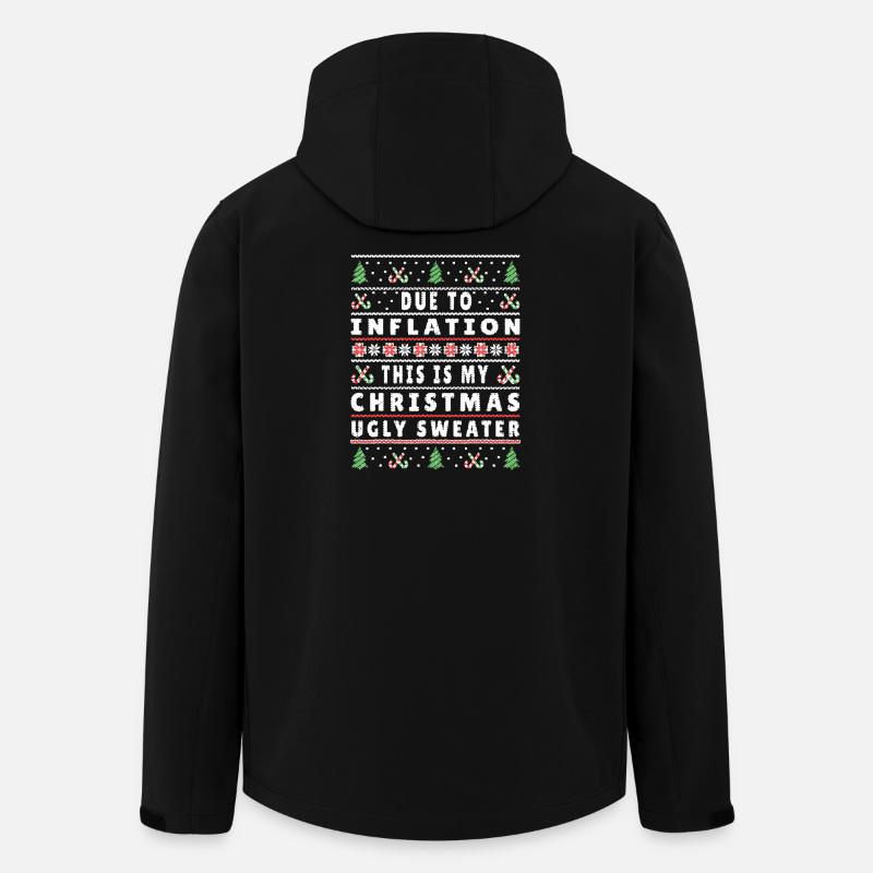 Inflation Weihnachten Hässlicher Pullover - Recycelte Männer Softshell-Jacke von Stanley/Stella - Schwarz