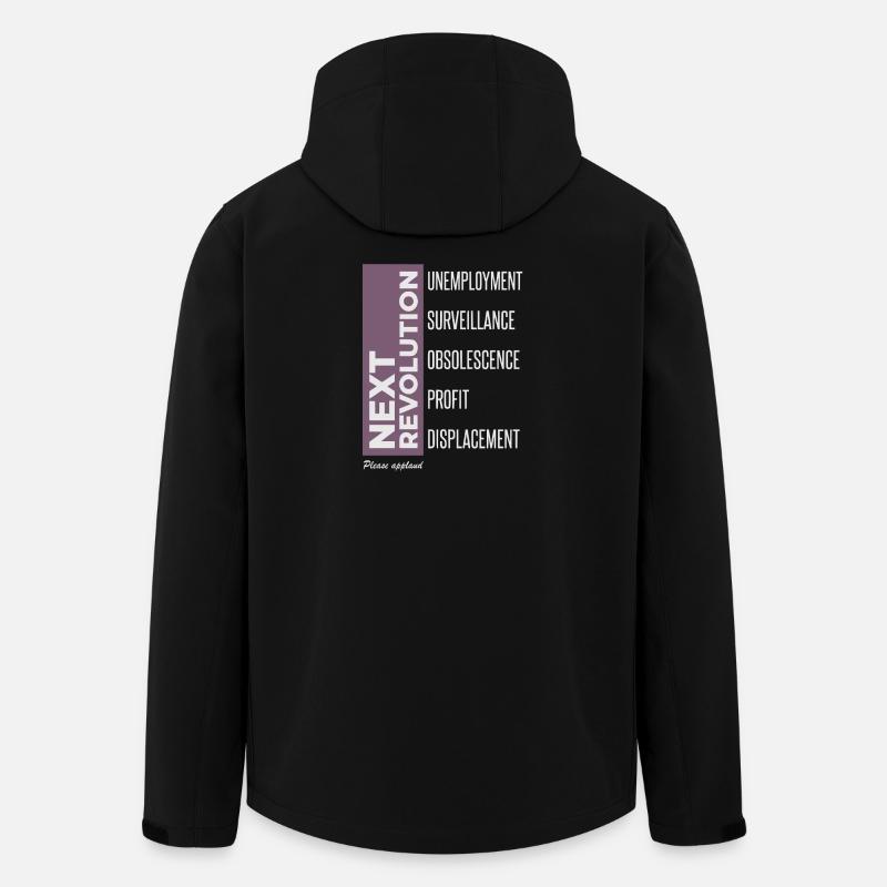 Anti AI Industrial Revolution - Recycelte Männer Softshell-Jacke von Stanley/Stella - Schwarz