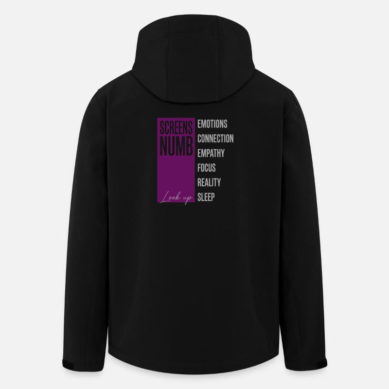 Écrans anti-IA engourdis - Veste softshell homme en polyester recyclé Stanley/Stella - noir