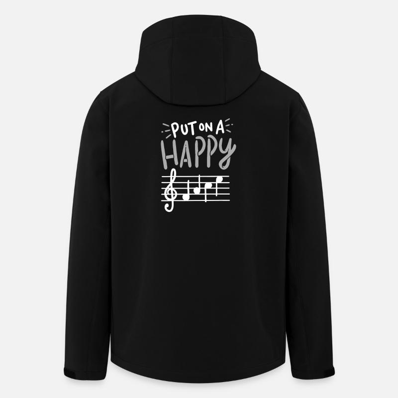 Put On A Happy Tune - Men’s Recycled Softshell Jacket by Stanley/Stella - black