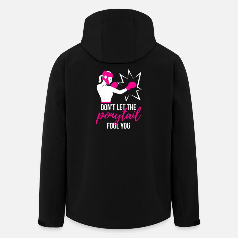 Punchy Ponytail Power - Recycelte Männer Softshell-Jacke von Stanley/Stella - Schwarz