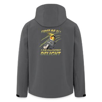 Cockatiel Nymphicus Hollandicus Bird Parrot - Men’s Recycled Softshell Jacket by Stanley/Stella - black - Back - AI Model Male 185 light (185cm)
