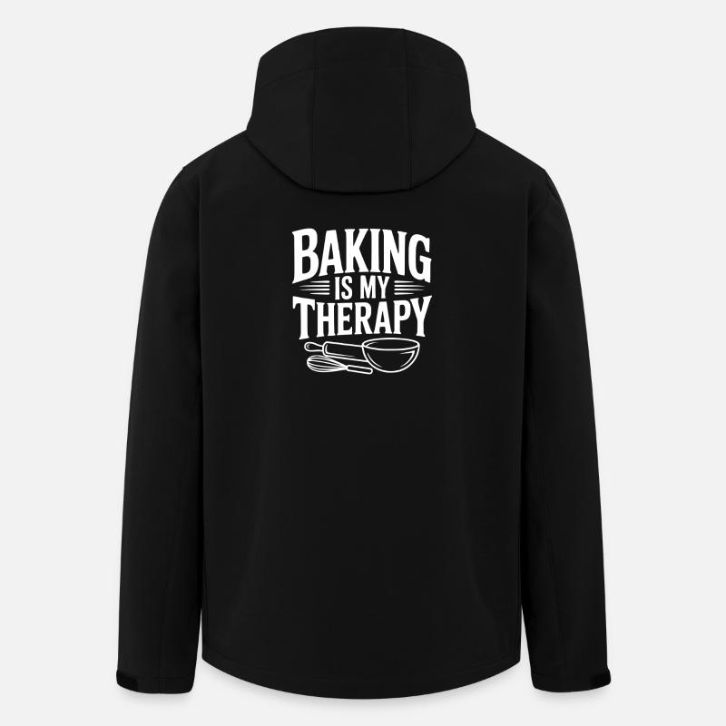 Baking Is My Therapy - Men’s Recycled Softshell Jacket by Stanley/Stella - black
