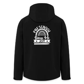 Enseignante de maternelle m’apporte de la joie Enseignante de garderie - Veste softshell homme en polyester recyclé Stanley/Stella - noir - Dos - AI Model Male 185 light (185cm)
