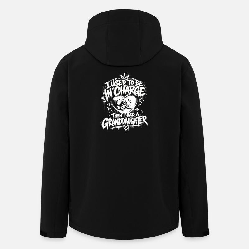 J’étais patronne, maintenant grand-mère - Veste softshell homme en polyester recyclé Stanley/Stella - noir