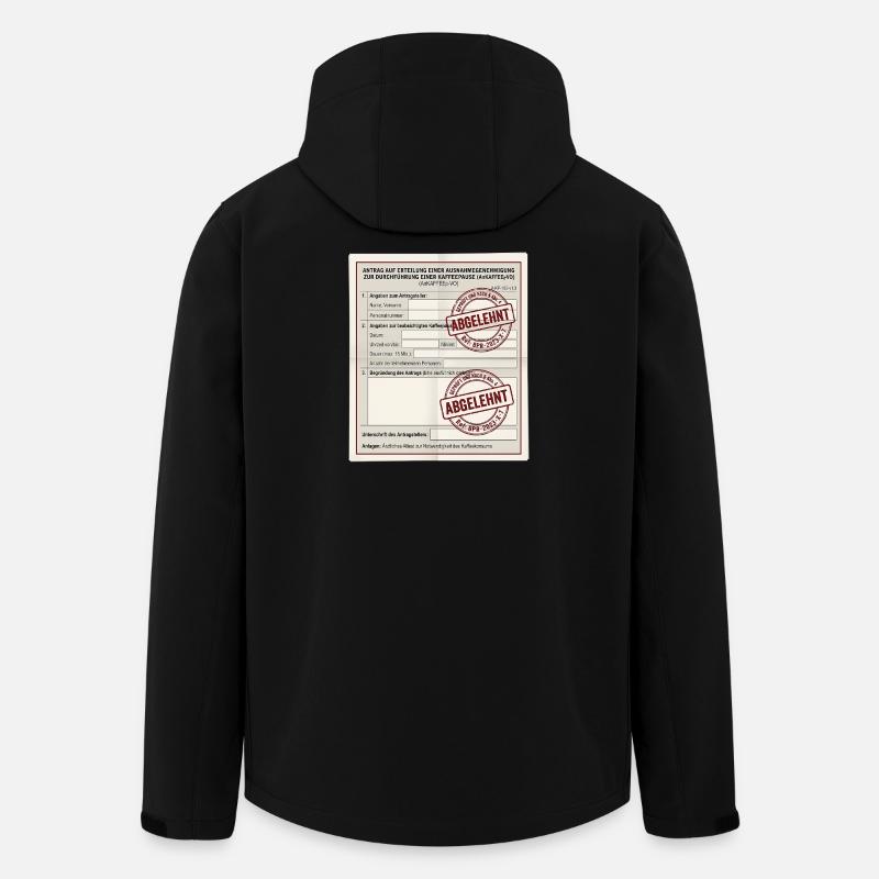 Antrag auf Kaffeepause - Recycelte Männer Softshell-Jacke von Stanley/Stella - Schwarz