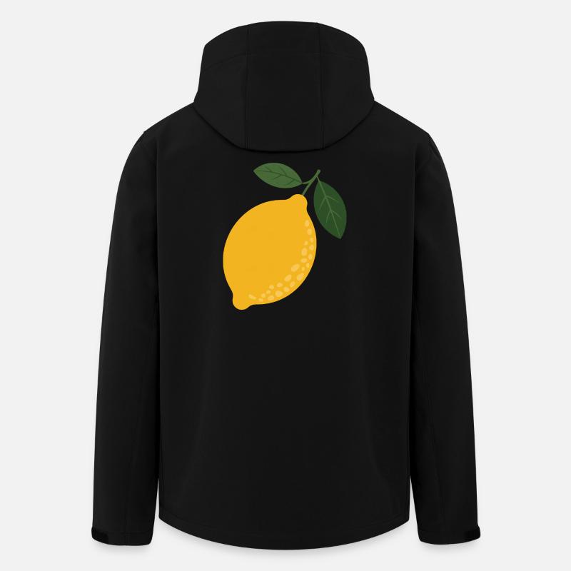 Citrus Sun Zitronenillustration - Recycelte Männer Softshell-Jacke von Stanley/Stella - Schwarz