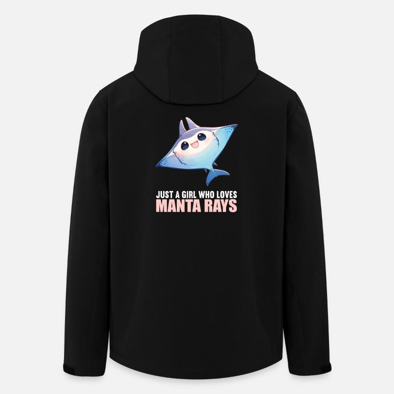 Raies Manta Raies - Veste softshell homme en polyester recyclé Stanley/Stella - noir