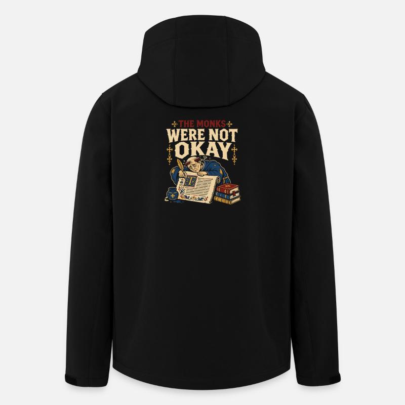 Marginalia médiévale. Étrange - Veste softshell homme en polyester recyclé Stanley/Stella - noir