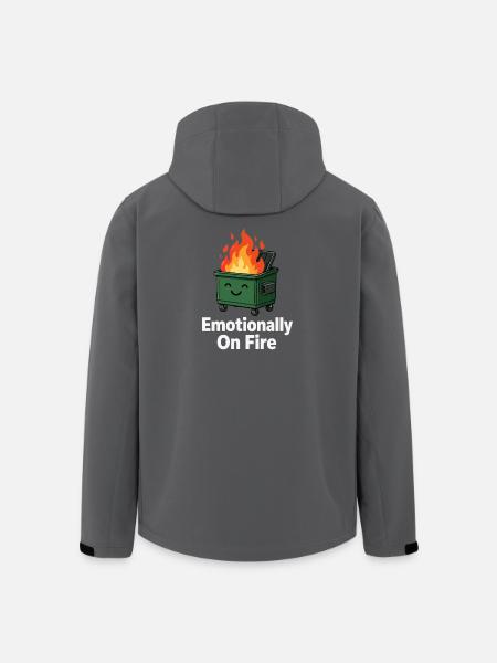 Émotionnel en feu Plus drôle - Veste softshell homme en polyester recyclé Stanley/Stella - noir