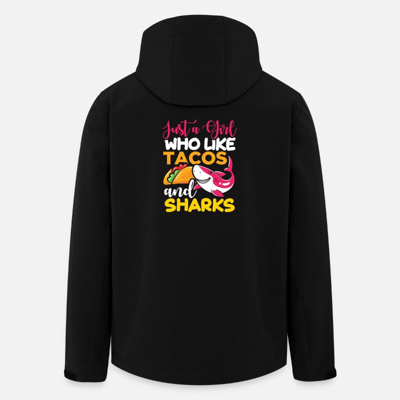 Taco Hai Haifisch Mädchen Frauen - Recycelte Männer Softshell-Jacke von Stanley/Stella - Schwarz