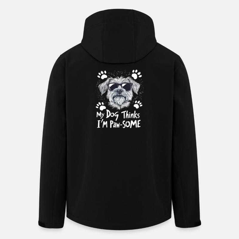 Pawsome Dog Owner - Men’s Recycled Softshell Jacket by Stanley/Stella - black