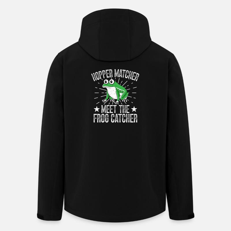 Frog Catcher Hopper Matcher Frog - Recycelte Männer Softshell-Jacke von Stanley/Stella - Schwarz