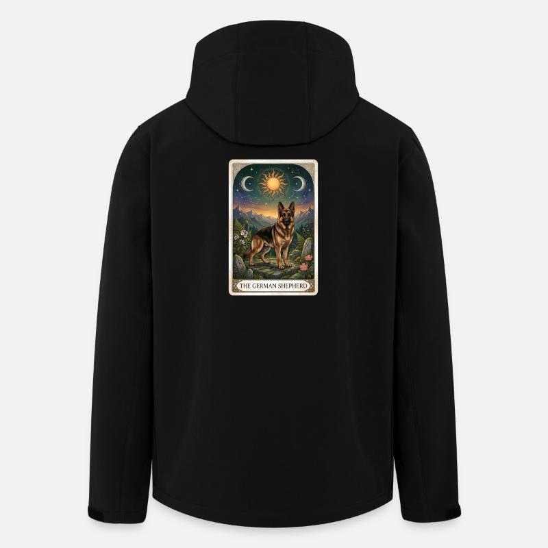 German Shepherd Tarot - Men’s Recycled Softshell Jacket by Stanley/Stella - black