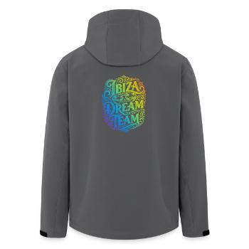 Ibiza Dream Team Colorée - Veste softshell homme en polyester recyclé Stanley/Stella - noir - Dos - AI Model Male 185 light (185cm)