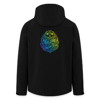 Mallorca Dream Team Colorée - Veste softshell homme en polyester recyclé Stanley/Stella - noir - Dos - AI Model Male 185 light (185cm)