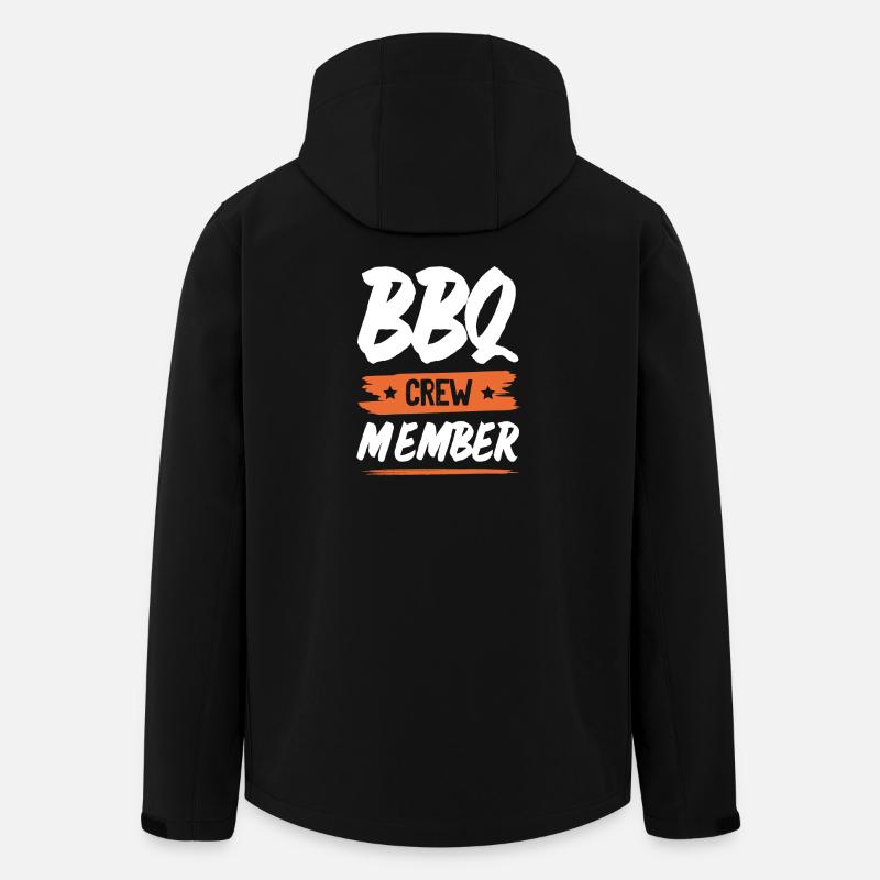 Bbq Crew - Recycelte Männer Softshell-Jacke von Stanley/Stella - Schwarz