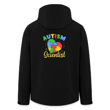 Enseignant de la maternelle Scientifique de l’autisme Maternelle - Veste softshell homme en polyester recyclé Stanley/Stella - noir - Dos - AI Model Male 185 light (185cm)