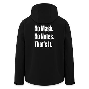 Keine Maske Keine Notizen Neurodivergente Stolz - Recycelte Männer Softshell-Jacke von Stanley/Stella - Schwarz - Hinten - AI Model Male 185 light (185cm)