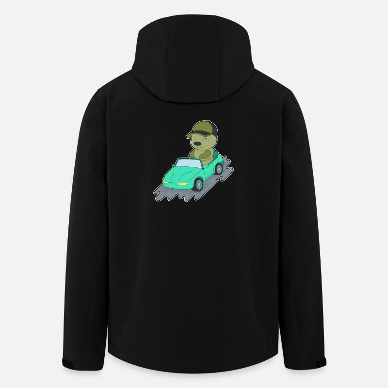 Chenille Car - Veste softshell homme en polyester recyclé Stanley/Stella - noir