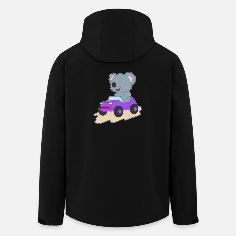 Koala Auto - Recycelte Männer Softshell-Jacke von Stanley/Stella - Schwarz
