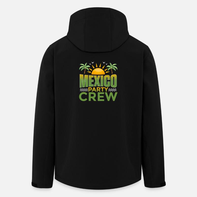 Mexiko Party Crew - Recycelte Männer Softshell-Jacke von Stanley/Stella - Schwarz