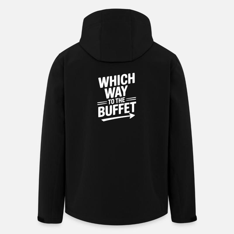 Welcher Weg zum Buffet - Recycelte Männer Softshell-Jacke von Stanley/Stella - Schwarz