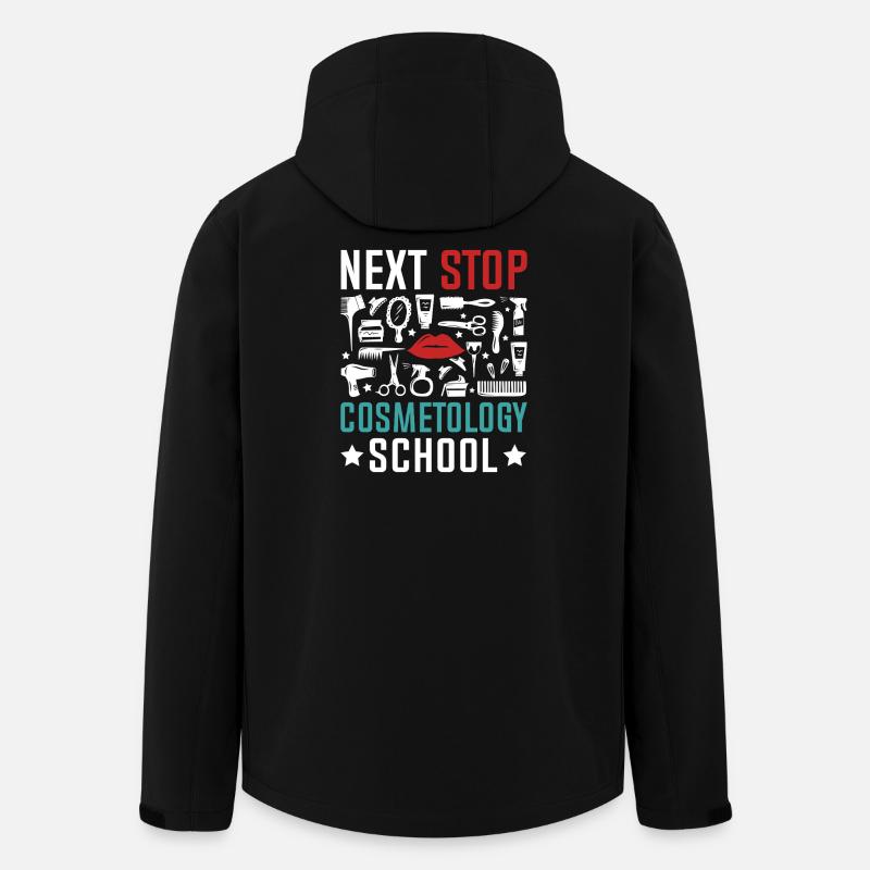 Next stop: Cosmetics School - Men’s Recycled Softshell Jacket by Stanley/Stella - black