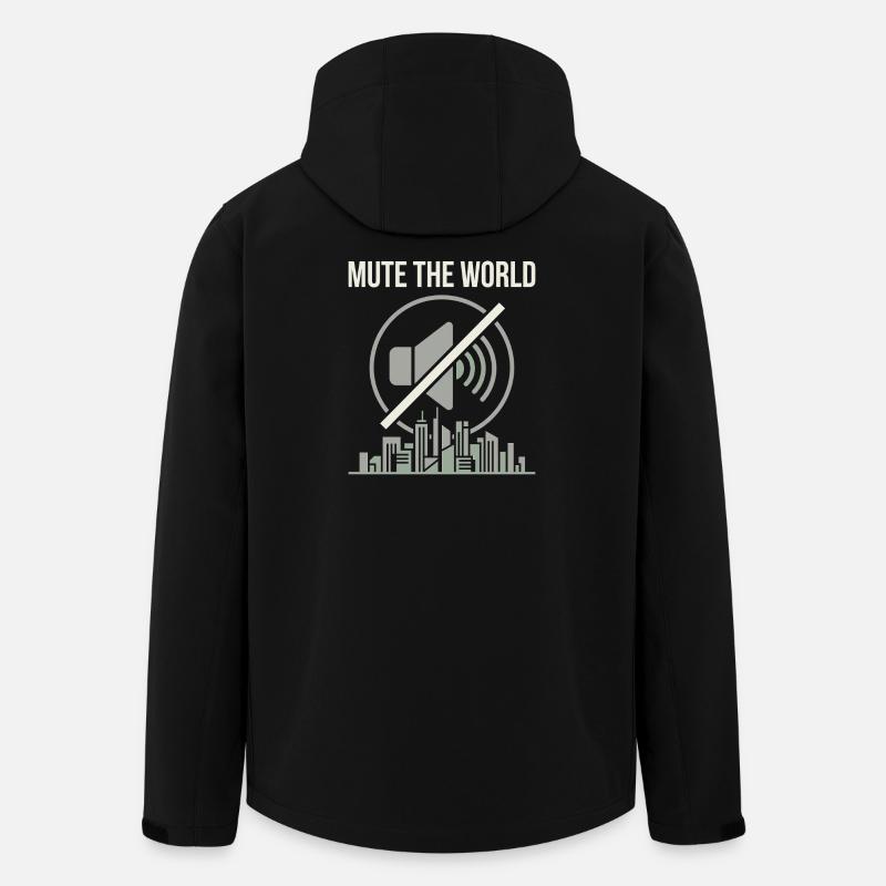 Mute Time - Men’s Recycled Softshell Jacket by Stanley/Stella - black
