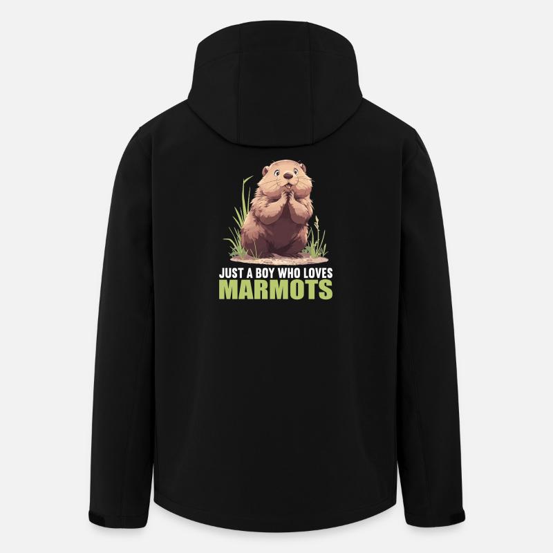 Murmeltiere Murmeltier - Recycelte Männer Softshell-Jacke von Stanley/Stella - Schwarz