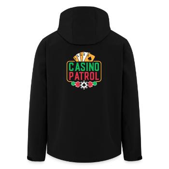 Gambling Fan Casino Patrol Casino - Recycelte Männer Softshell-Jacke von Stanley/Stella - Schwarz - Hinten - AI Model Male 185 light (185cm)